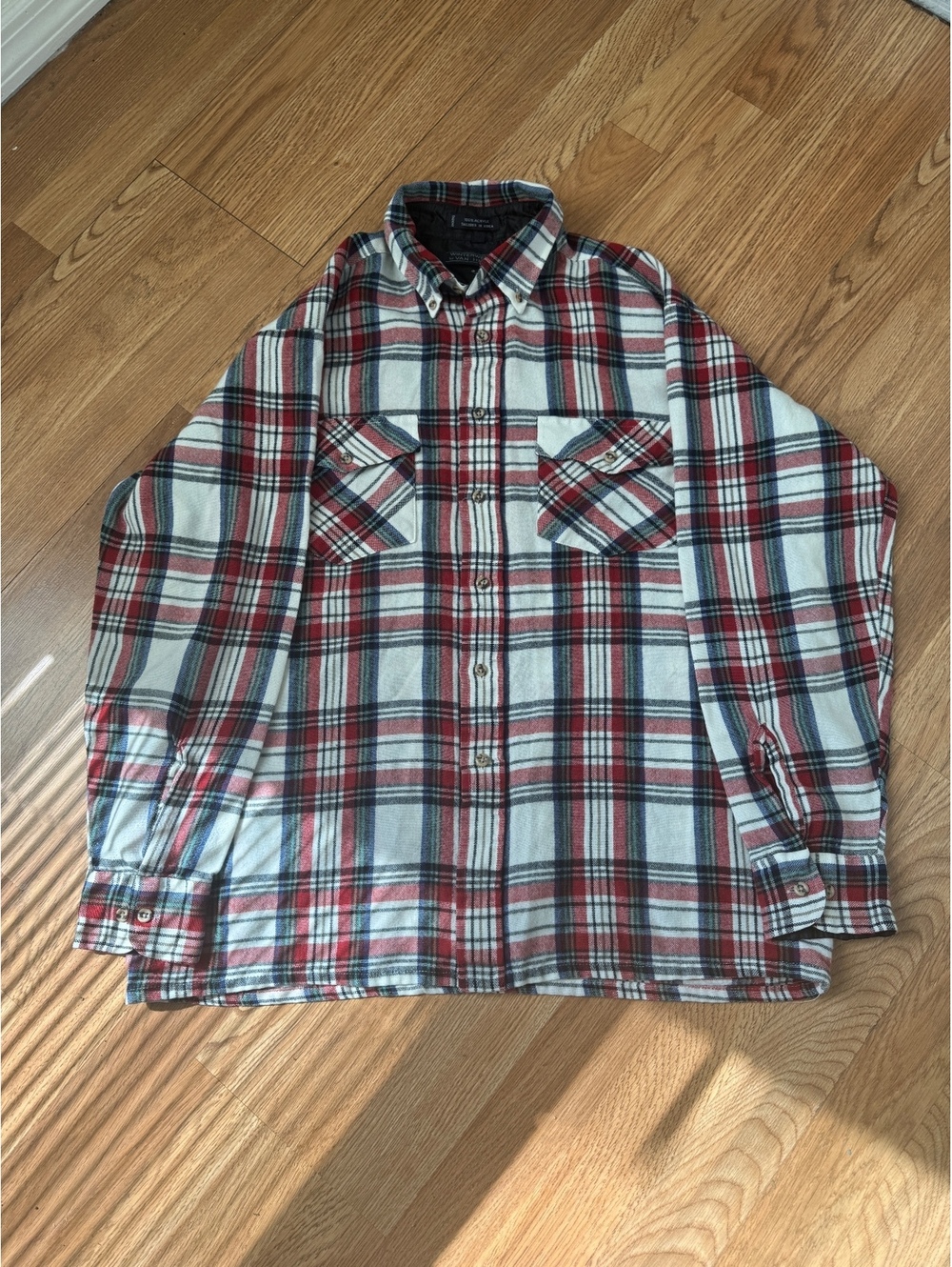 Van Heusen Winterweights Men's Button-Up Plaid Shirt Jacket